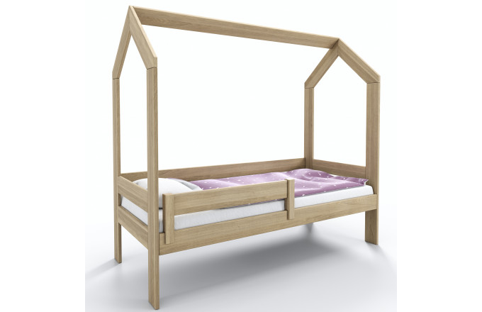 Dětská postel domeček z duboveho dřeva