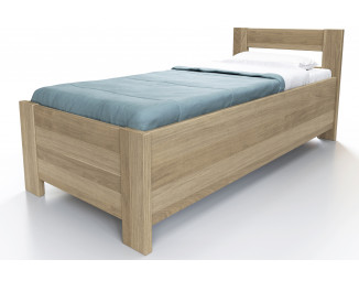 Dubová postel Ela s úložným prostorem