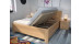 Buková postel Ivana s úložným prostorem