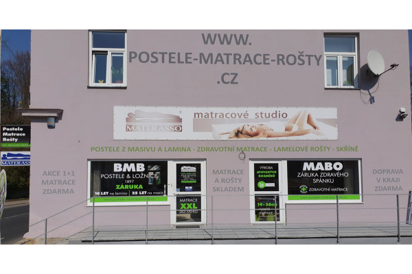 Prodejna nábytku Jablonec nad Nisou-Paseky: Postele-Matrace-Rošty 