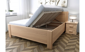 Buková postel Sofie s úložným prostorem